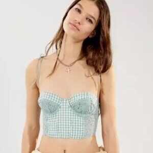 Urban Outfitters Sweet On You Gingham Bustier